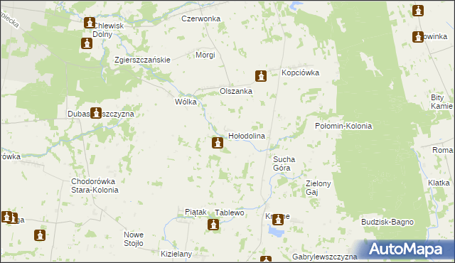 mapa Hołodolina, Hołodolina na mapie Targeo