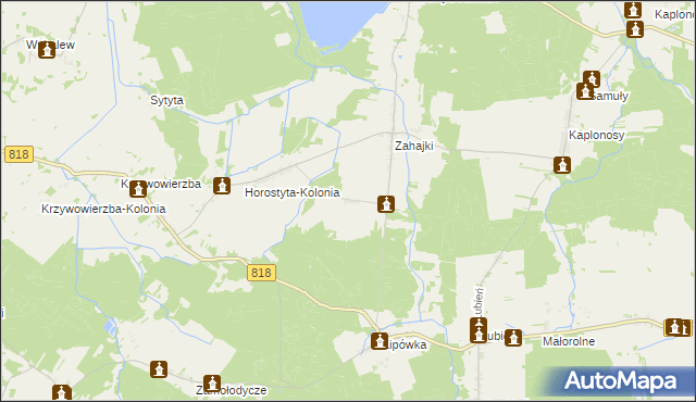 mapa Ignaców gmina Wyryki, Ignaców gmina Wyryki na mapie Targeo