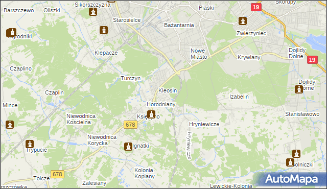 mapa Ignatki-Osiedle, Ignatki-Osiedle na mapie Targeo