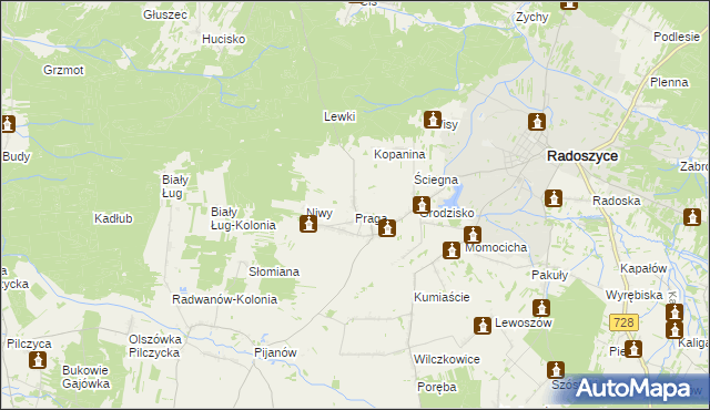 mapa Jakimowice, Jakimowice na mapie Targeo