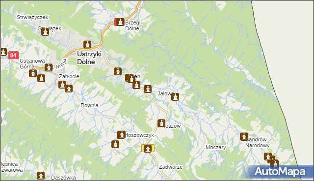 mapa Jałowe, Jałowe na mapie Targeo