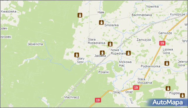 mapa Jałówka gmina Sokółka, Jałówka gmina Sokółka na mapie Targeo