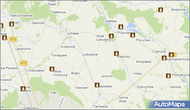 mapa Janów gmina Szadek, Janów gmina Szadek na mapie Targeo