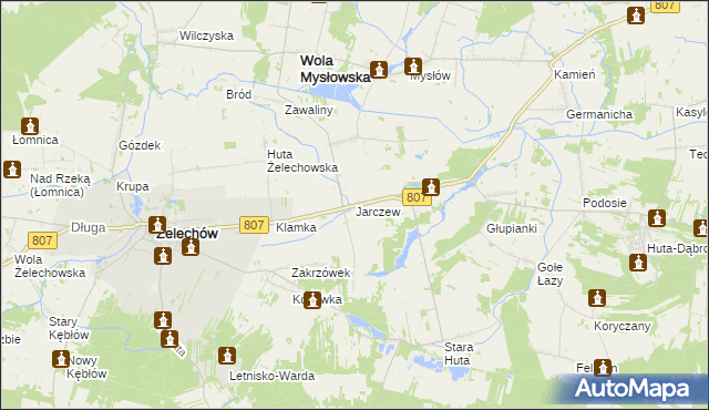 mapa Jarczew, Jarczew na mapie Targeo