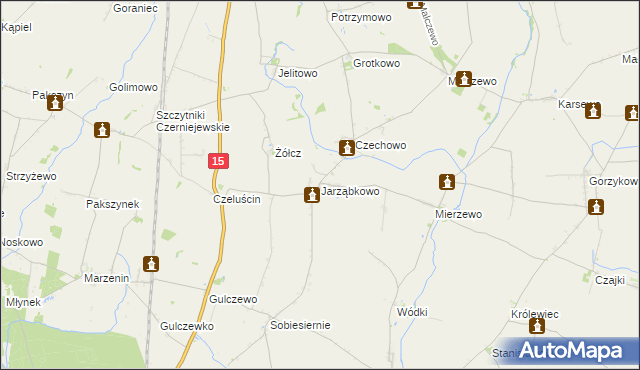 mapa Jarząbkowo, Jarząbkowo na mapie Targeo