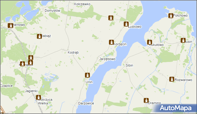 mapa Jarzębowo, Jarzębowo na mapie Targeo