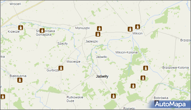 mapa Jaświłki, Jaświłki na mapie Targeo