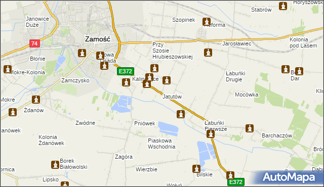 mapa Jatutów, Jatutów na mapie Targeo