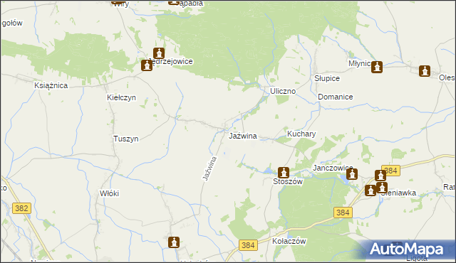 mapa Jaźwina, Jaźwina na mapie Targeo