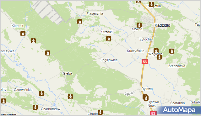 mapa Jeglijowiec, Jeglijowiec na mapie Targeo