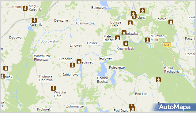 mapa Jeglówek, Jeglówek na mapie Targeo