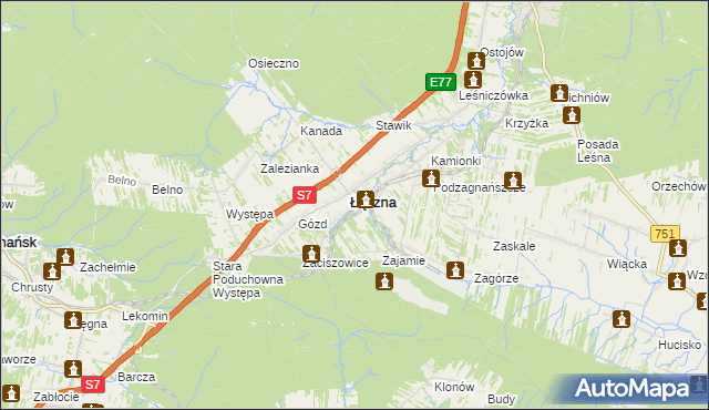 mapa Jęgrzna, Jęgrzna na mapie Targeo