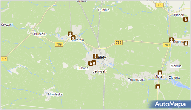 mapa Kalety powiat tarnogórski, Kalety powiat tarnogórski na mapie Targeo