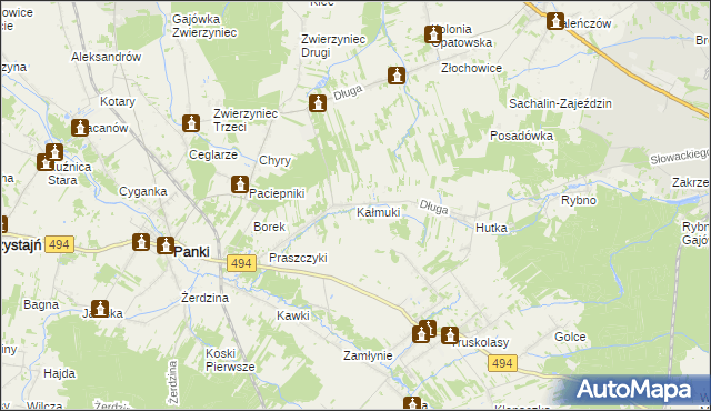 mapa Kałmuki, Kałmuki na mapie Targeo