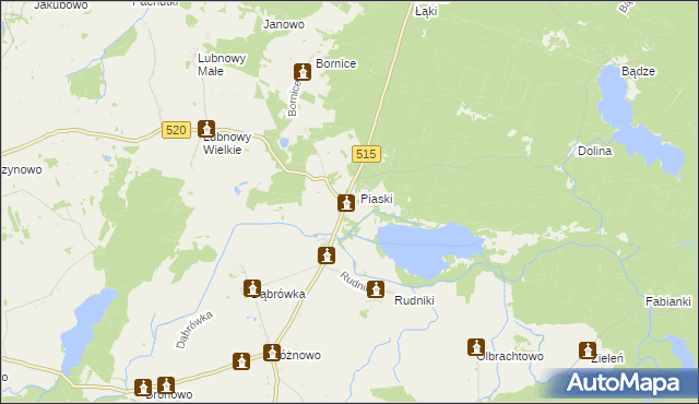 mapa Kamieniec gmina Susz, Kamieniec gmina Susz na mapie Targeo