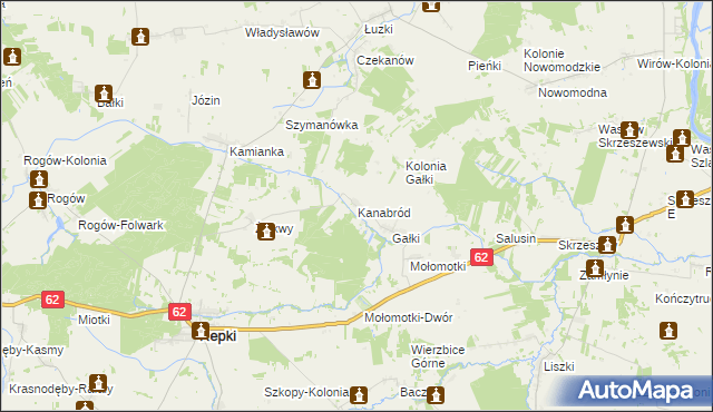 mapa Kanabród, Kanabród na mapie Targeo