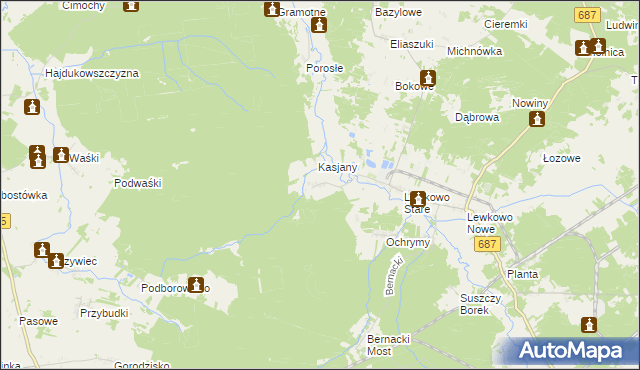 mapa Kapitańszczyzna, Kapitańszczyzna na mapie Targeo