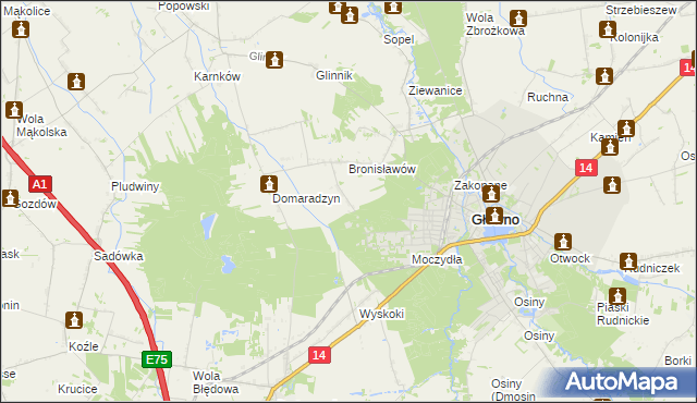 mapa Karasica, Karasica na mapie Targeo