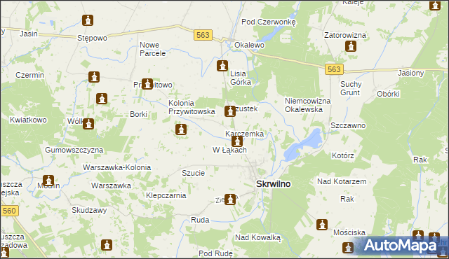 mapa Karczemka gmina Skrwilno, Karczemka gmina Skrwilno na mapie Targeo