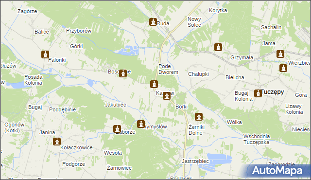 mapa Kargów, Kargów na mapie Targeo