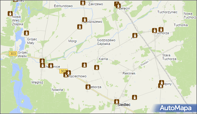 mapa Karna, Karna na mapie Targeo