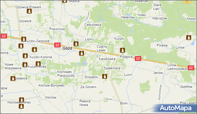 mapa Karszówka, Karszówka na mapie Targeo