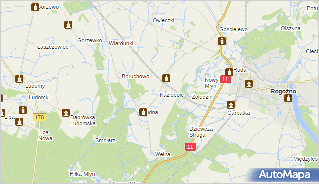 mapa Kaziopole, Kaziopole na mapie Targeo