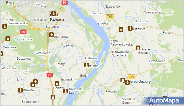 mapa Kępa Radwankowska, Kępa Radwankowska na mapie Targeo