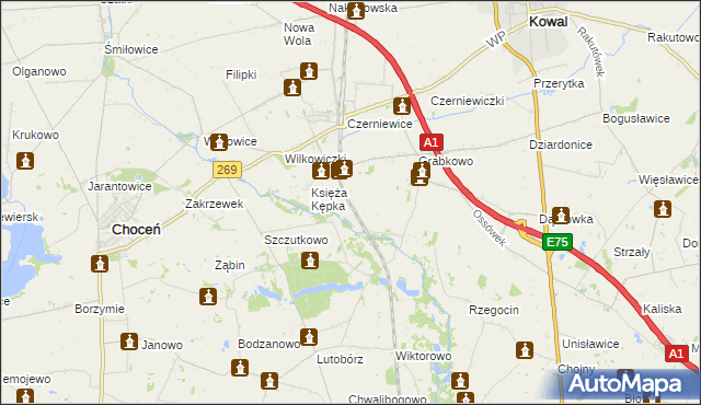 mapa Kępka Szlachecka, Kępka Szlachecka na mapie Targeo