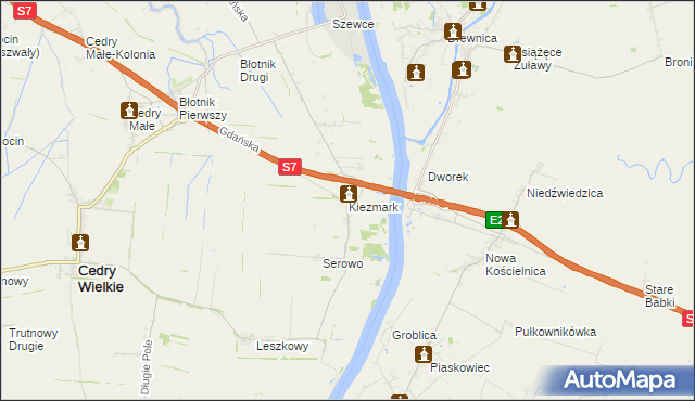 mapa Kiezmark, Kiezmark na mapie Targeo