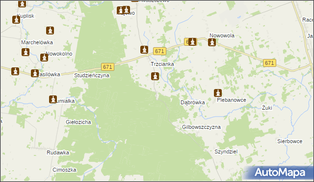 mapa Kładziewo, Kładziewo na mapie Targeo