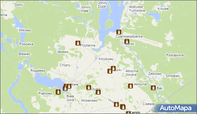 mapa Kliczkowy, Kliczkowy na mapie Targeo