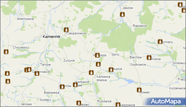 mapa Kłodobok, Kłodobok na mapie Targeo