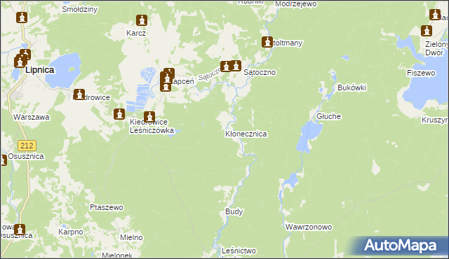 mapa Kłonecznica, Kłonecznica na mapie Targeo