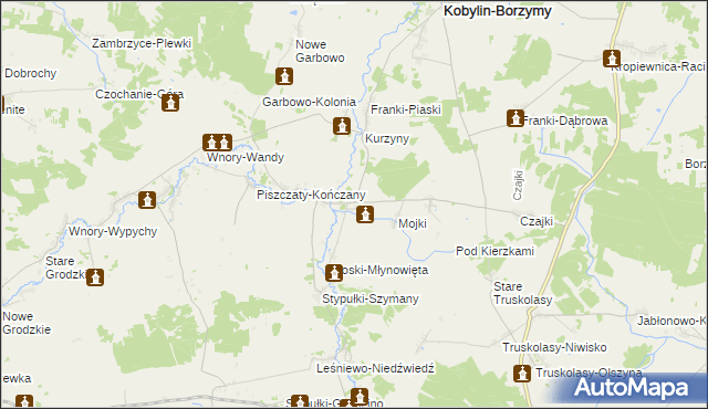 mapa Kłoski-Świgonie, Kłoski-Świgonie na mapie Targeo