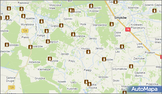 mapa Kłucko, Kłucko na mapie Targeo