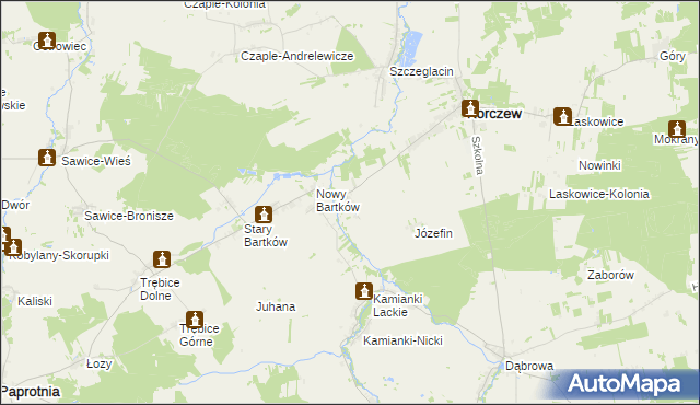 mapa Knychówek, Knychówek na mapie Targeo