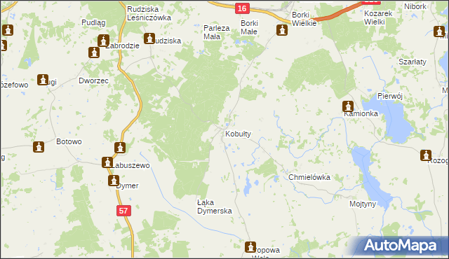 mapa Kobułty, Kobułty na mapie Targeo