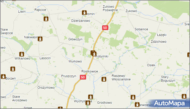 mapa Kobylniki gmina Wyszogród, Kobylniki gmina Wyszogród na mapie Targeo