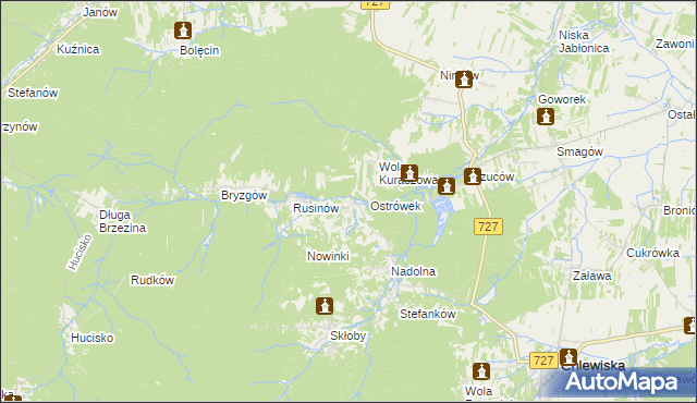 mapa Kochanów gmina Borkowice, Kochanów gmina Borkowice na mapie Targeo