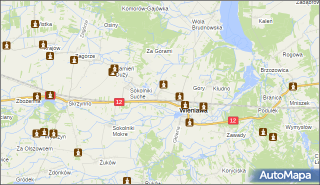 mapa Kochanów Wieniawski, Kochanów Wieniawski na mapie Targeo