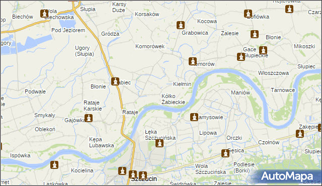 mapa Kółko Żabieckie, Kółko Żabieckie na mapie Targeo