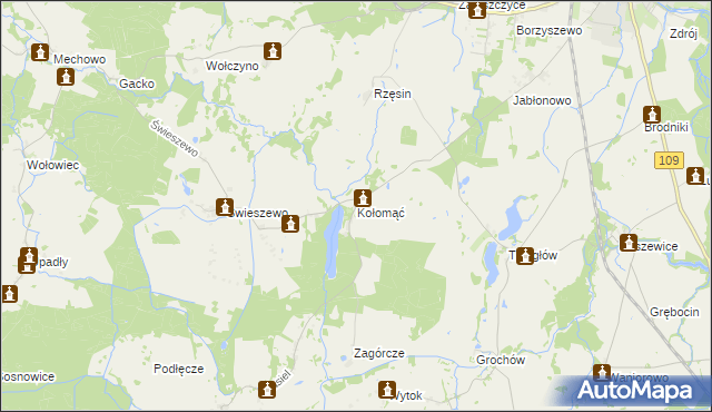 mapa Kołomąć, Kołomąć na mapie Targeo