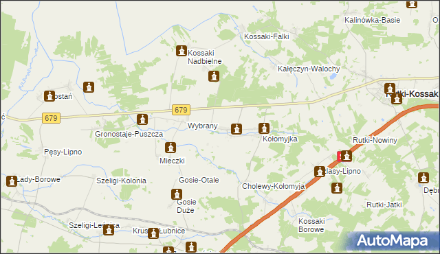 mapa Kołomyja, Kołomyja na mapie Targeo