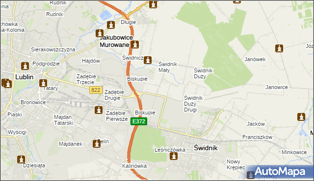 mapa Kolonia Świdnik Mały, Kolonia Świdnik Mały na mapie Targeo