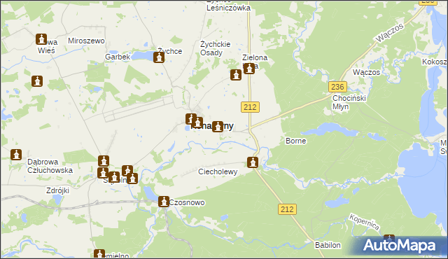 mapa Konarzynki, Konarzynki na mapie Targeo