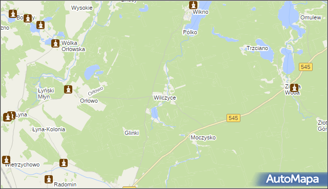 mapa Koniuszyn, Koniuszyn na mapie Targeo