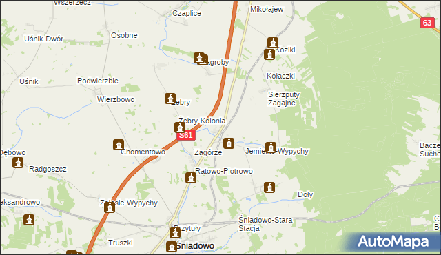 mapa Konopki Młode, Konopki Młode na mapie Targeo