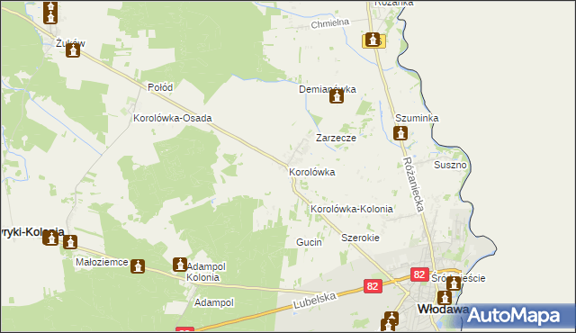 mapa Korolówka, Korolówka na mapie Targeo