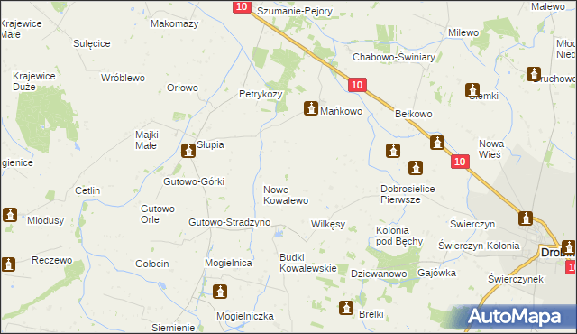 mapa Kosmaczewo, Kosmaczewo na mapie Targeo